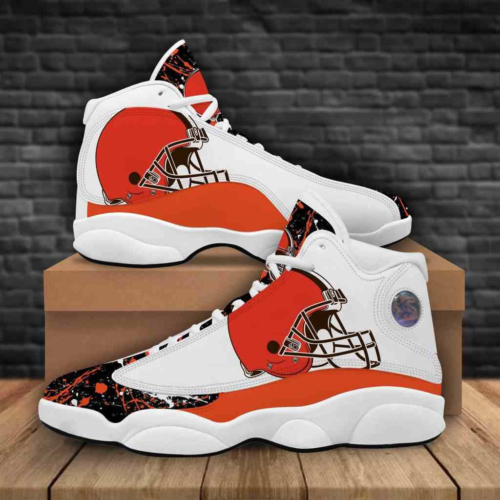 NFL Customized  shoes Cleveland Browns Limited Edition JD13 Sneakers 003