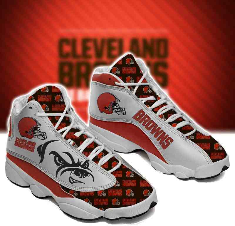 NFL Customized  shoes Cleveland Browns Limited Edition JD13 Sneakers 005