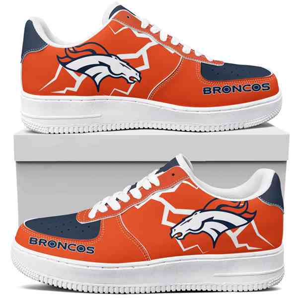 NFL Customized  shoes Denver Broncos Air Force 1 Sneakers 001