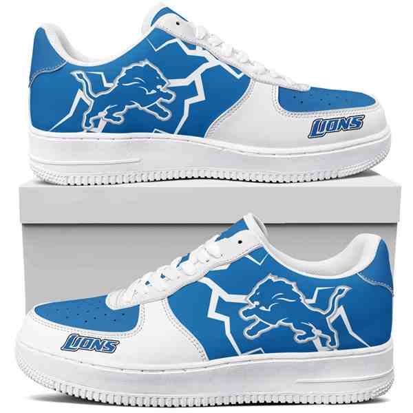 NFL Customized  shoes Detroit Lions Air Force 1 Sneakers 001