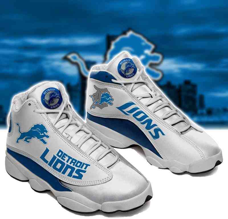 NFL Customized  shoes Detroit Lions Limited Edition JD13 Sneakers 002