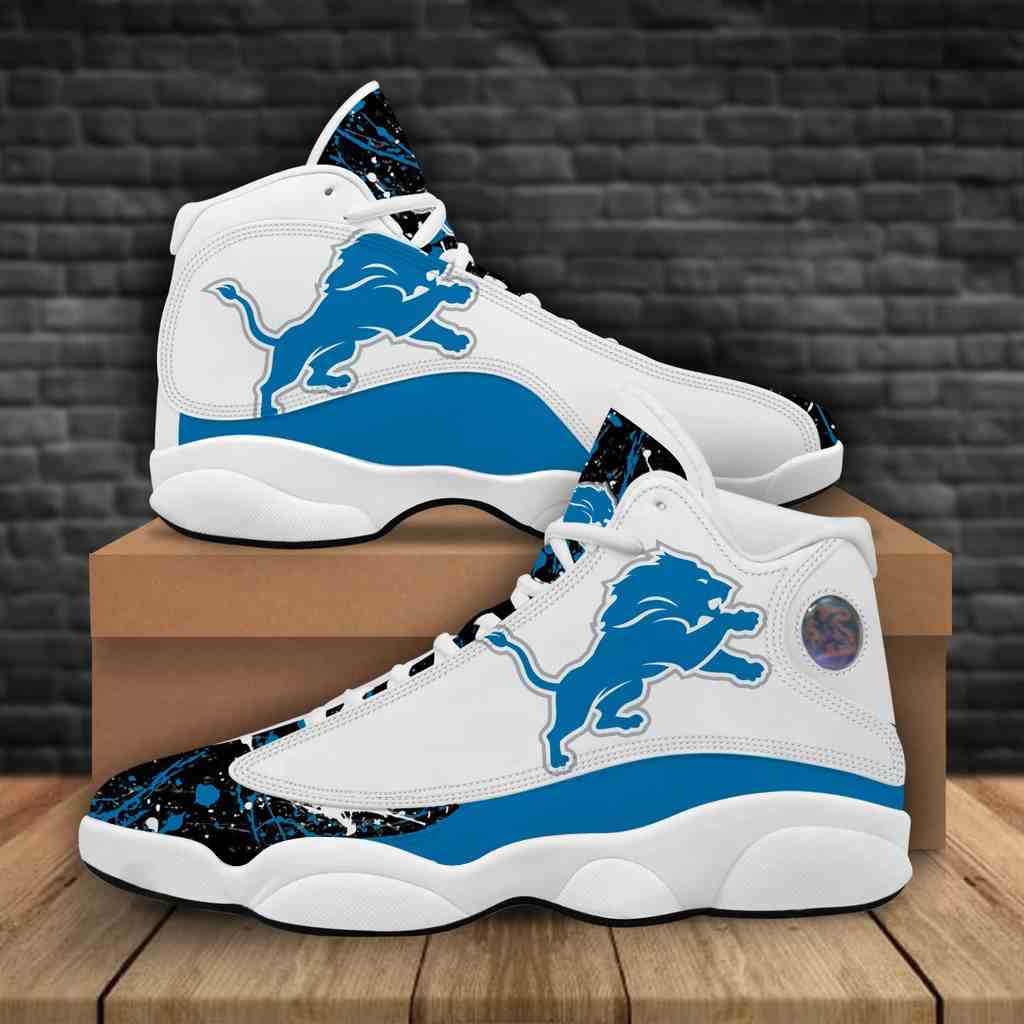 NFL Customized  shoes Detroit Lions Limited Edition JD13 Sneakers 001