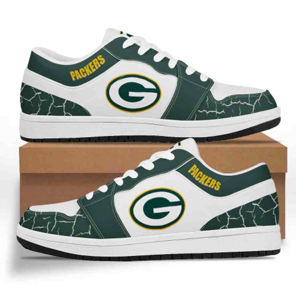 NFL Customized  shoes Green Bay Packers Low Top Leather Sneakers 001
