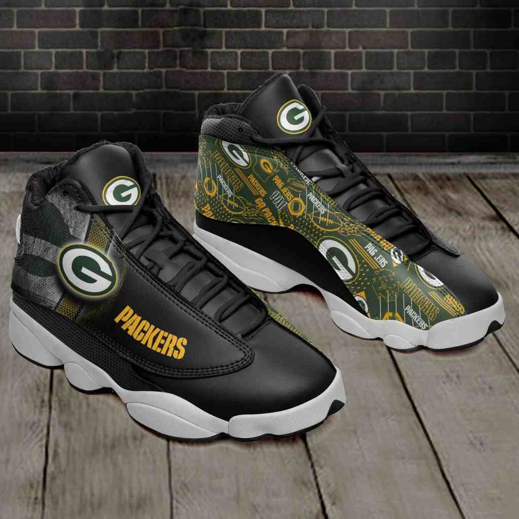 NFL Customized  shoes Green Bay Packers Limited Edition JD13 Sneakers 003