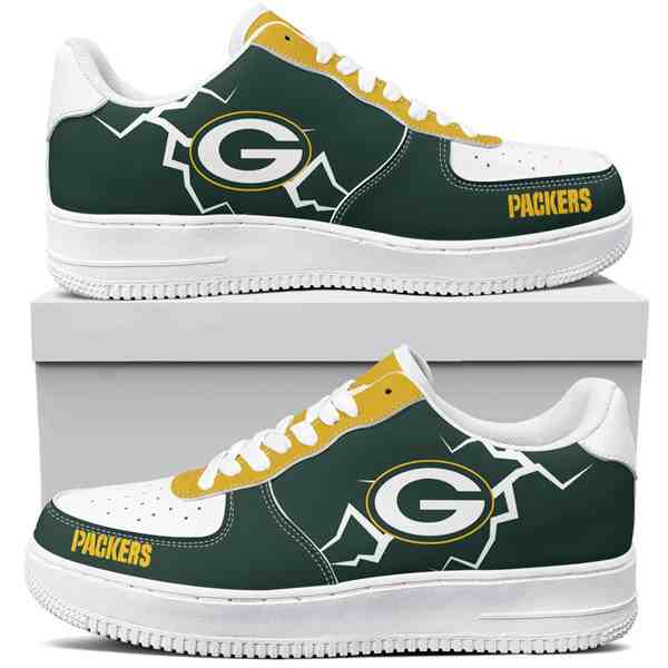 NFL Customized  shoes Green Bay Packers Air Force 1 Sneakers 001