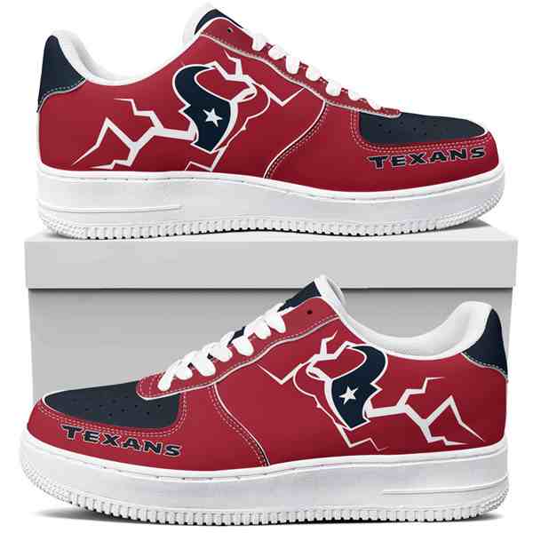 NFL Customized  shoes Houston Texans Air Force 1 Sneakers 001