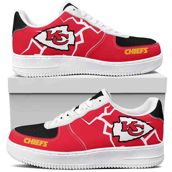 NFL Customized  shoes Kansas City Chiefs Air Force 1 Sneakers 001