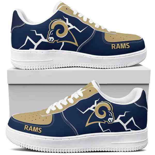 NFL Customized  shoes Los Angeles Rams Air Force 1 Sneakers 001