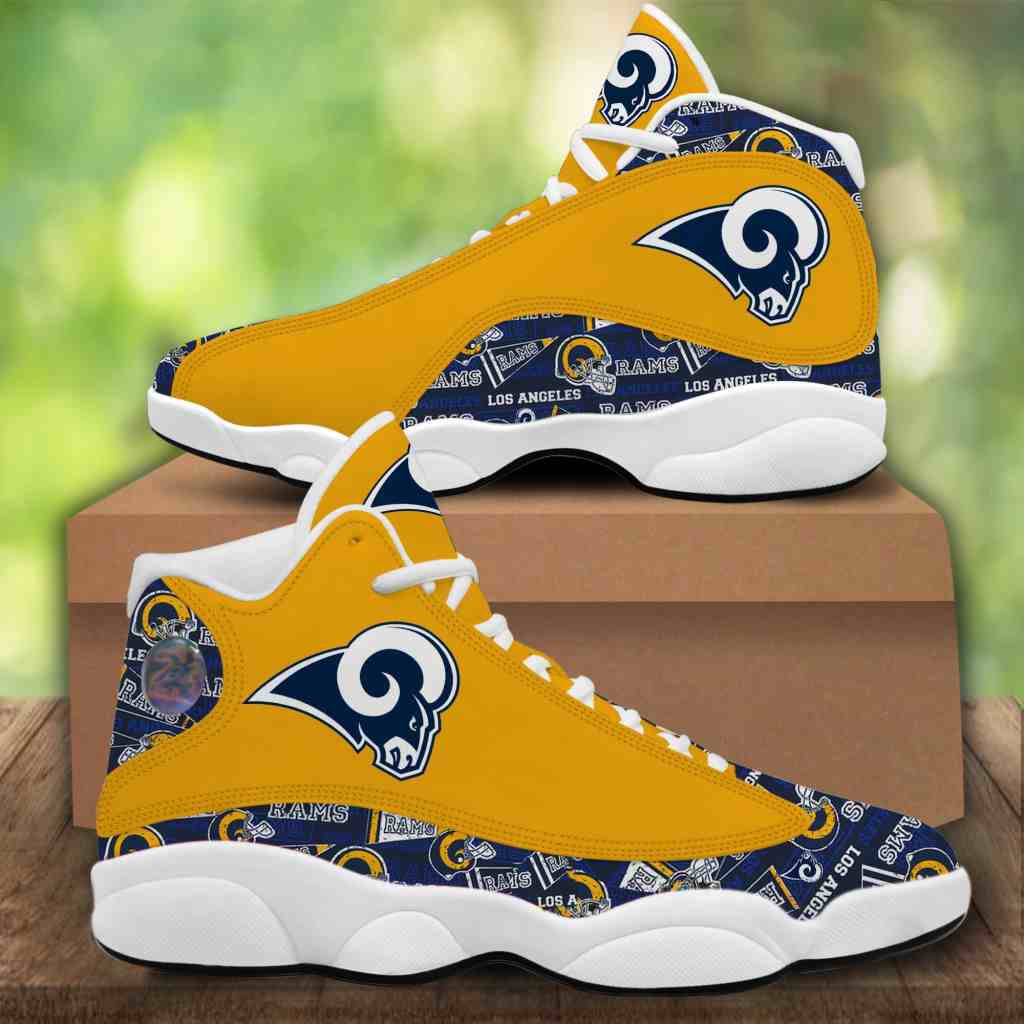 NFL Customized  shoes Los Angeles Rams Limited Edition JD13 Sneakers 002