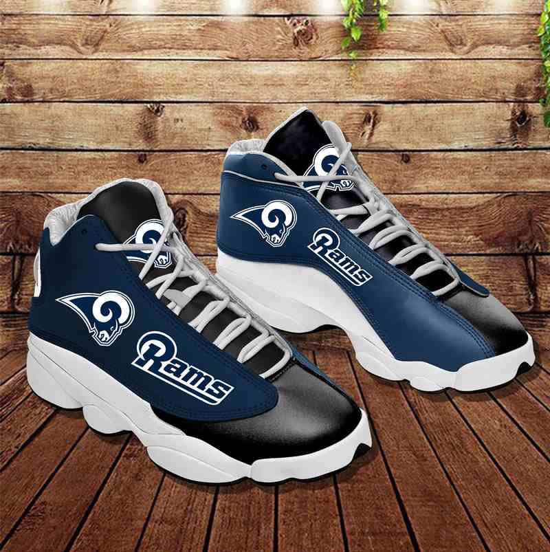 NFL Customized  shoes Los Angeles Rams Limited Edition JD13 Sneakers 004