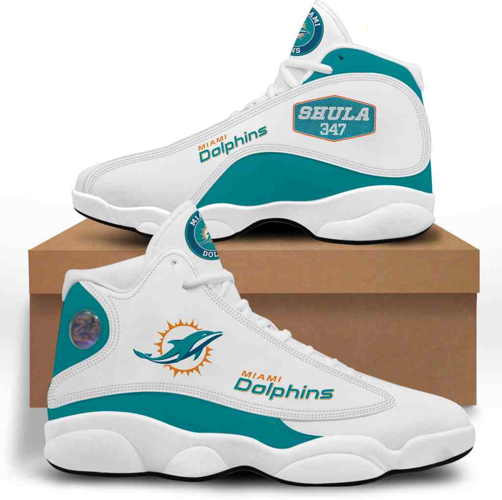 NFL Customized  shoes Miami Dolphins Limited Edition JD13 Sneakers 003