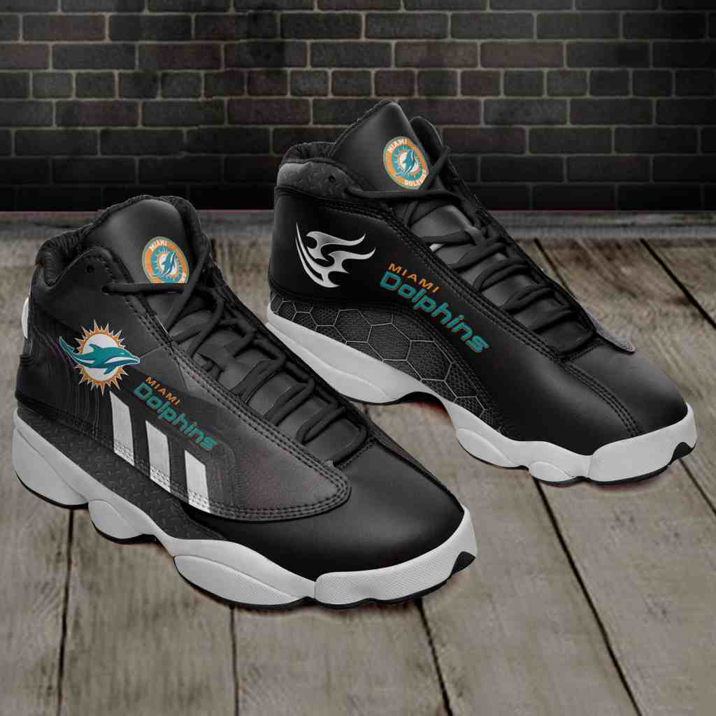 NFL Customized  shoes Miami Dolphins Limited Edition JD13 Sneakers 002