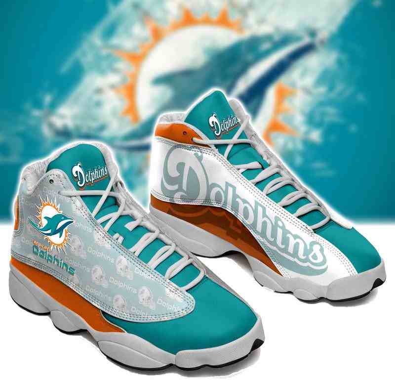 NFL Customized  shoes Miami Dolphins Limited Edition JD13 Sneakers 005
