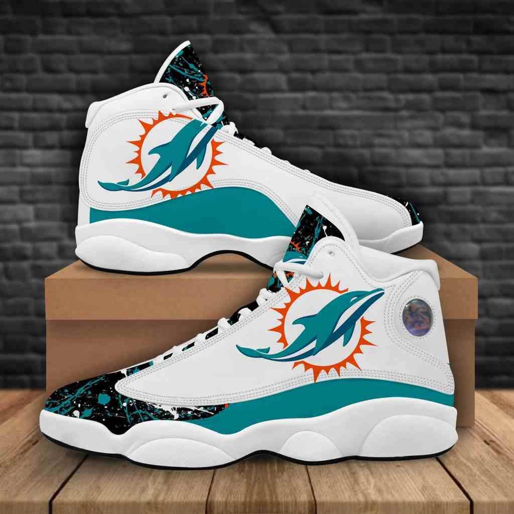 NFL Customized  shoes Miami Dolphins Limited Edition JD13 Sneakers 001