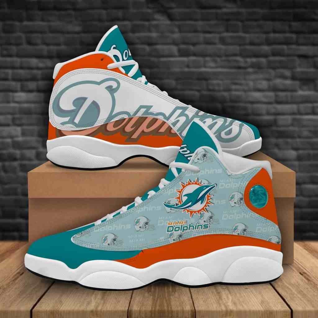 NFL Customized  shoes Miami Dolphins Limited Edition JD13 Sneakers 004