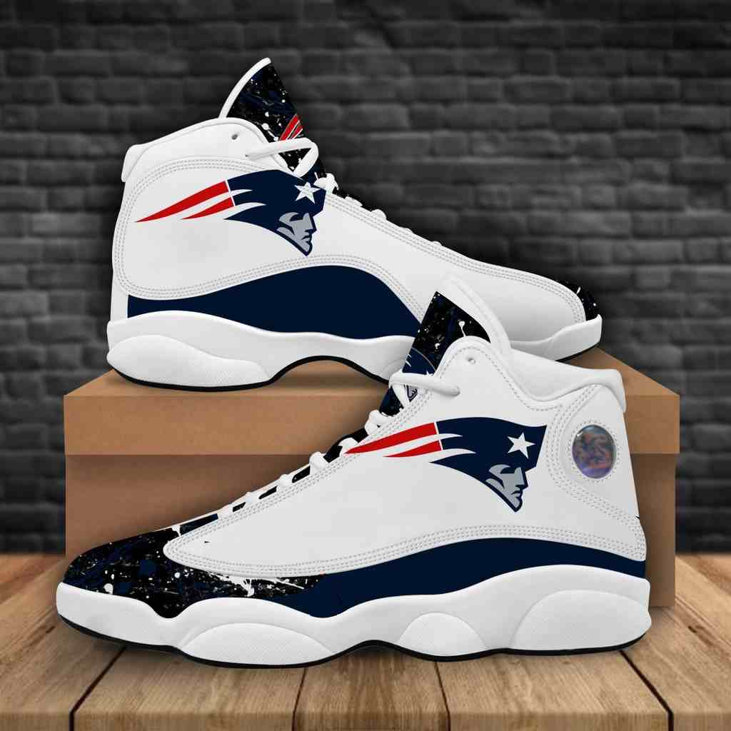 NFL Customized  shoes New England Patriots Limited Edition JD13 Sneakers 001