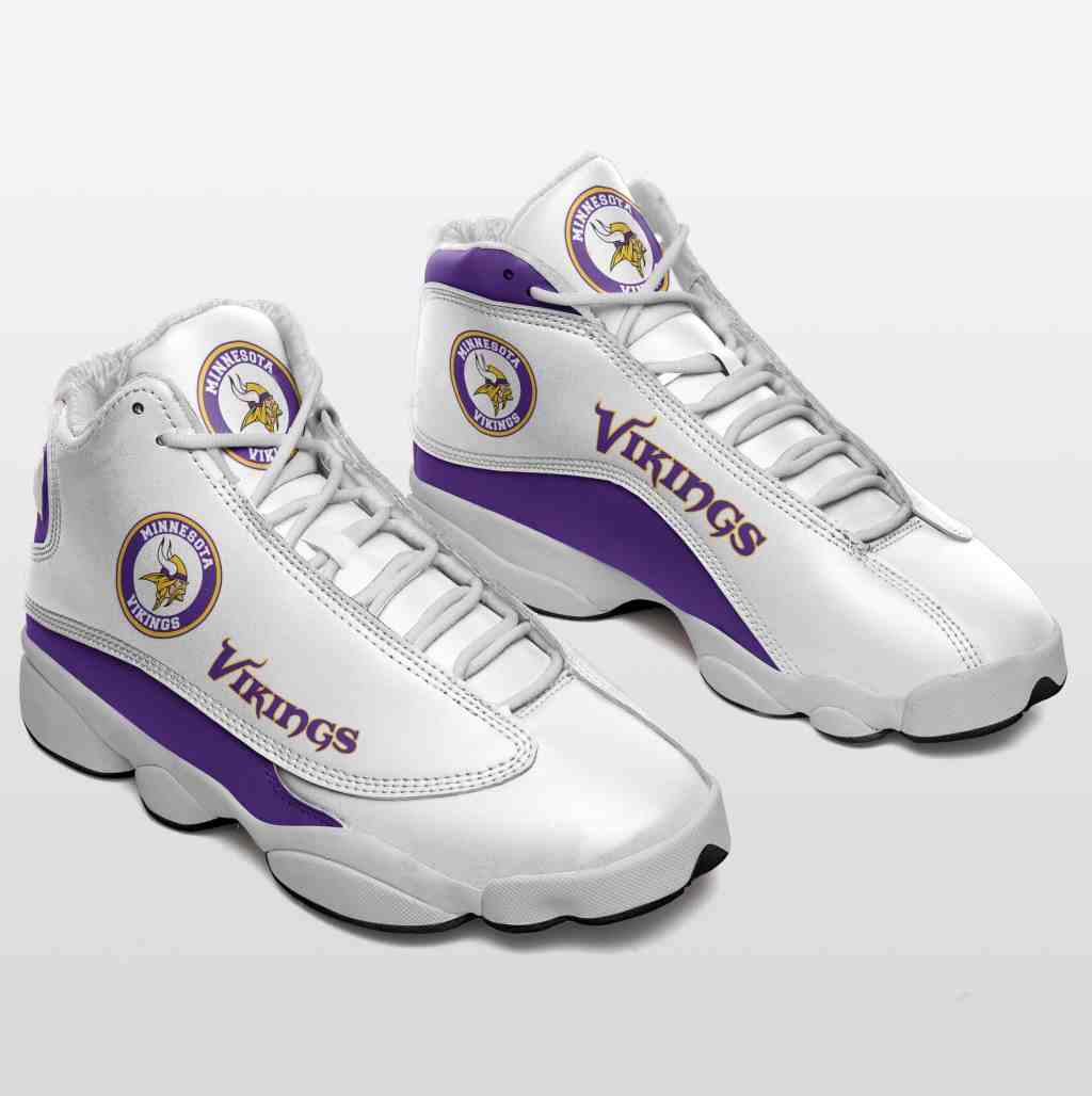 NFL Customized  shoes Minnesota Vikings Limited Edition JD13 Sneakers 002
