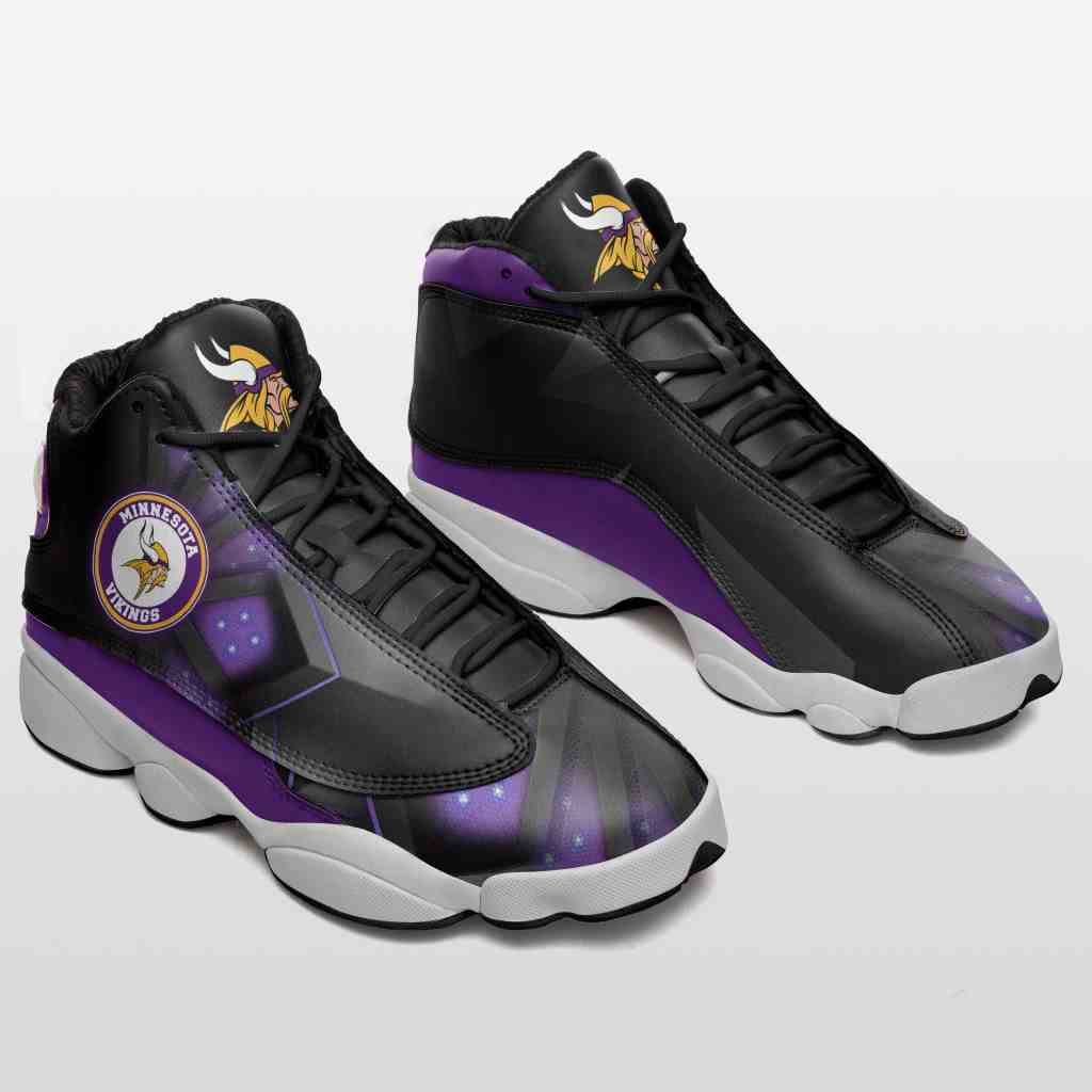 NFL Customized  shoes Minnesota Vikings Limited Edition JD13 Sneakers 003