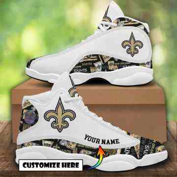 NFL Customized  shoes New Orleans Saints Limited Edition JD13 Sneakers  003