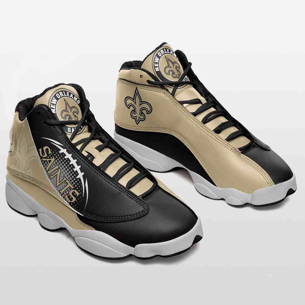 NFL Customized  shoes New Orleans Saints Limited Edition JD13 Sneakers 004