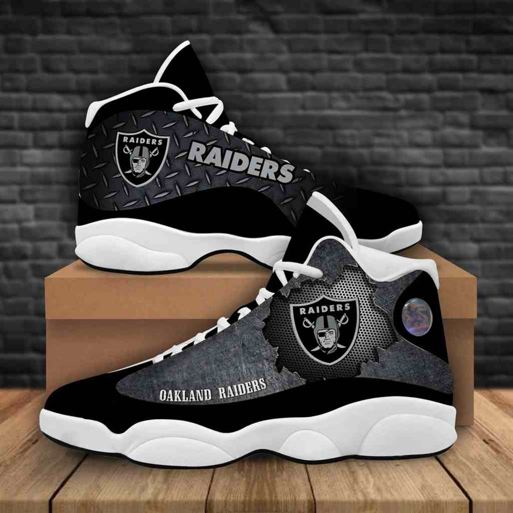 NFL Customized  shoes Las Vegas Raiders Limited Edition JD13 Sneakers 008