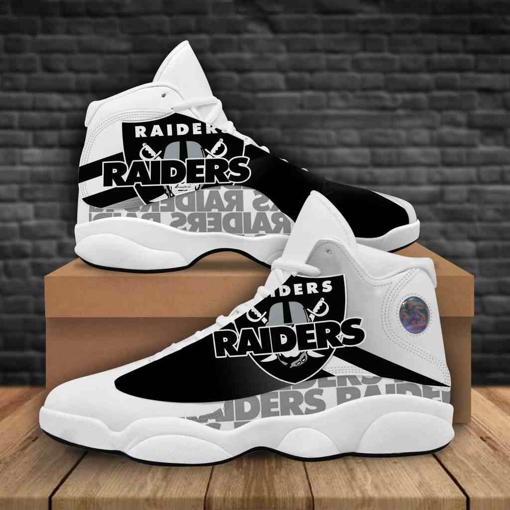 NFL Customized  shoes Las Vegas Raiders Limited Edition JD13 Sneakers 006