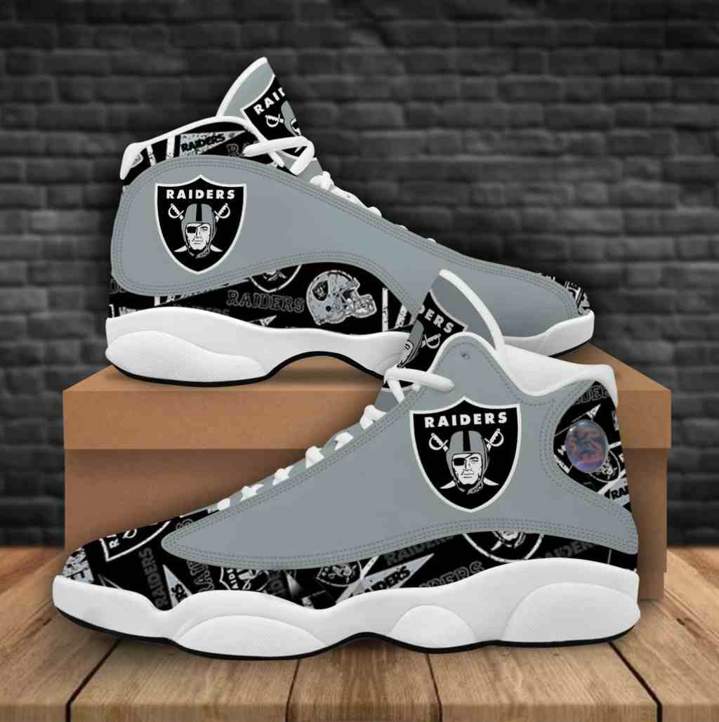 NFL Customized  shoes Las Vegas Raiders Limited Edition JD13 Sneakers 005