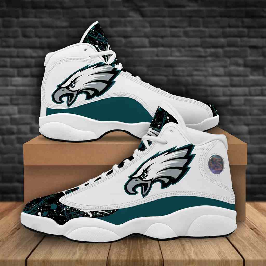 NFL Customized  shoes Philadelphia Eagles Limited Edition JD13 Sneakers 001
