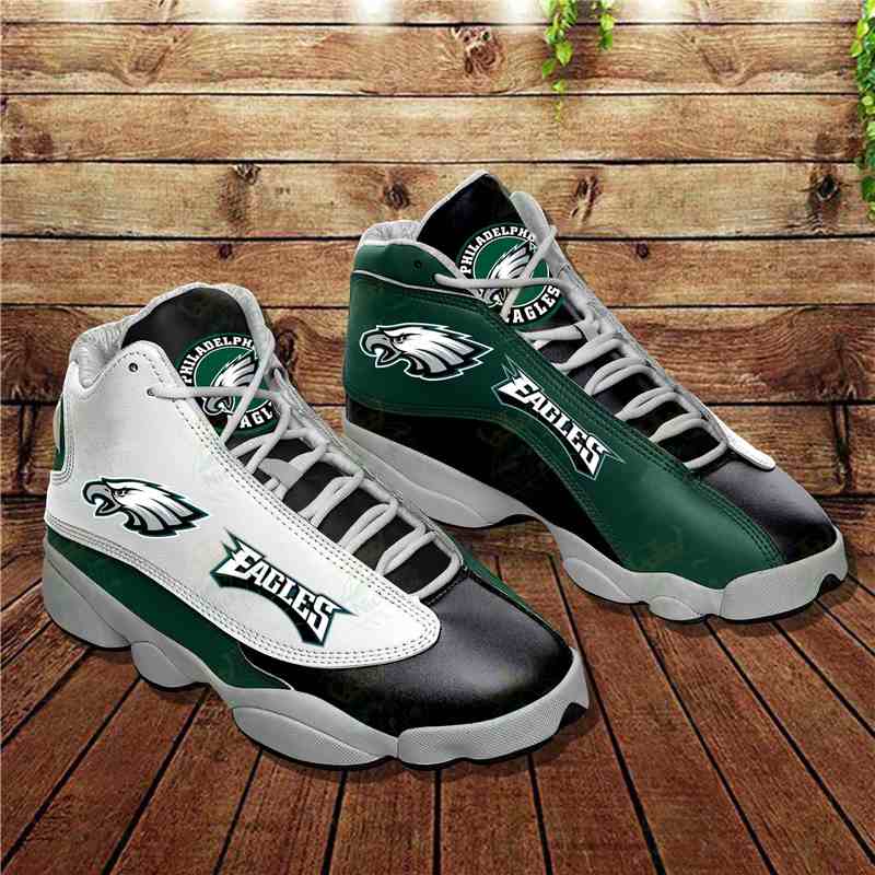 NFL Customized  shoes Philadelphia Eagles Limited Edition JD13 Sneakers 002