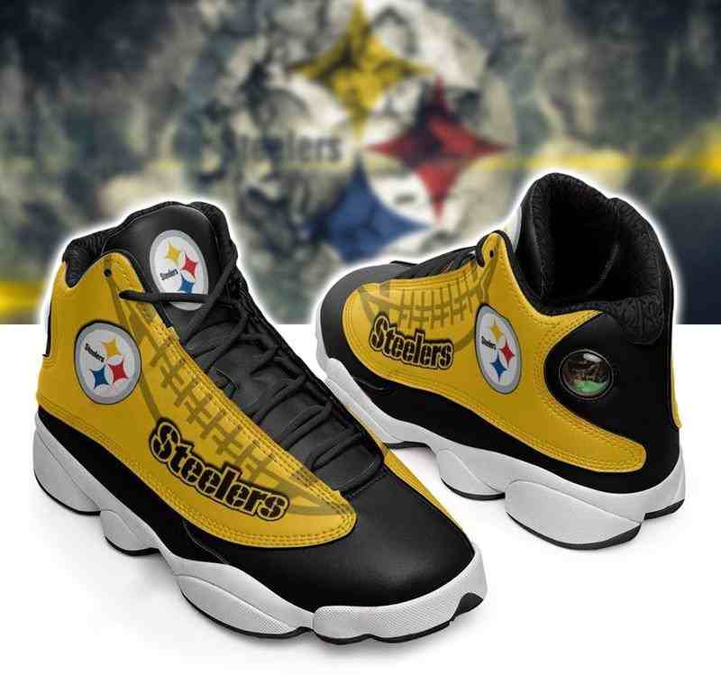 NFL Customized  shoes Pittsburgh Steelers Limited Edition JD13 Sneakers 006