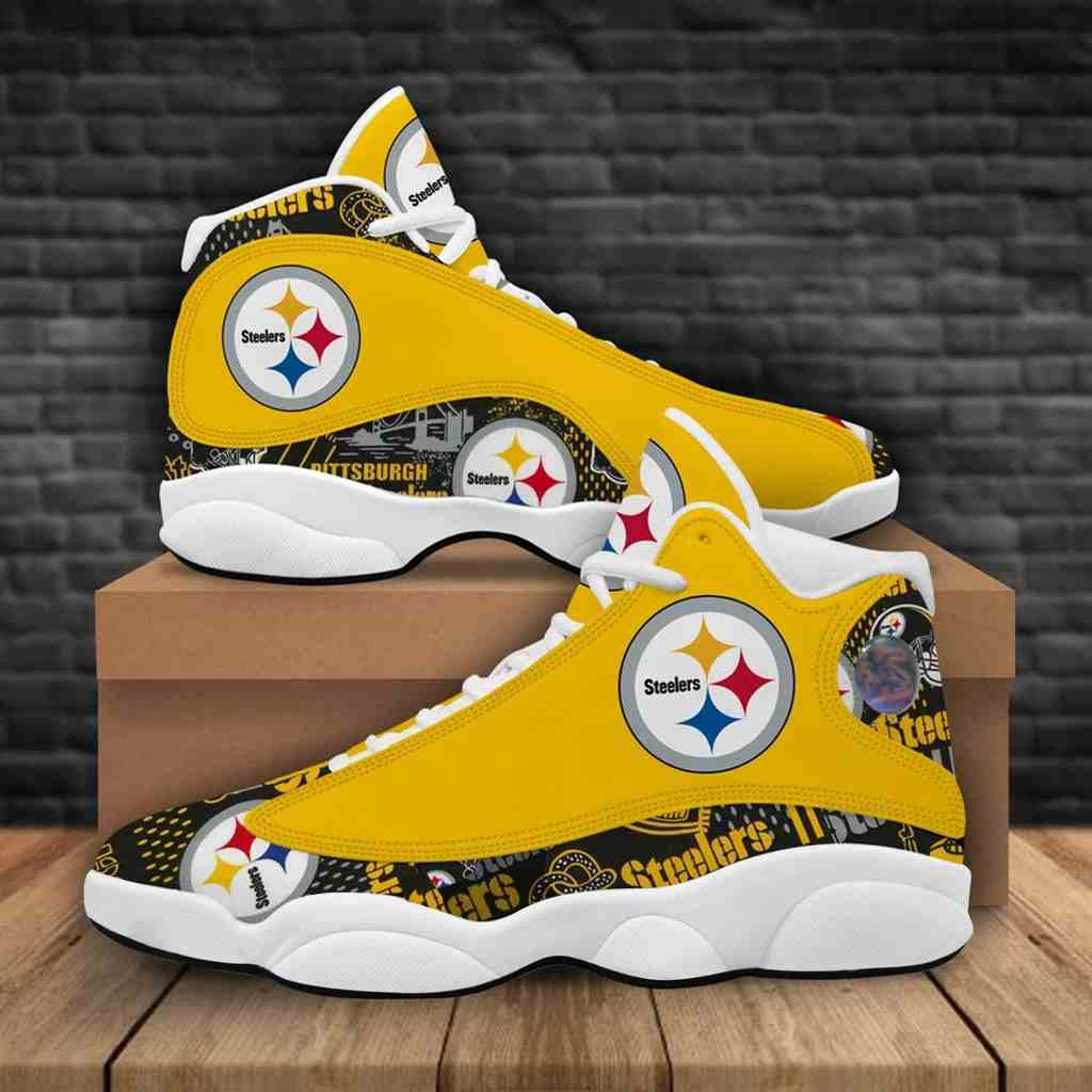 NFL Customized  shoes Pittsburgh Steelers Limited Edition JD13 Sneakers 001