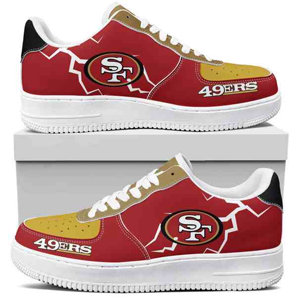 NFL Customized  shoes San Francisco 49ers Air Force 1 Sneakers 001