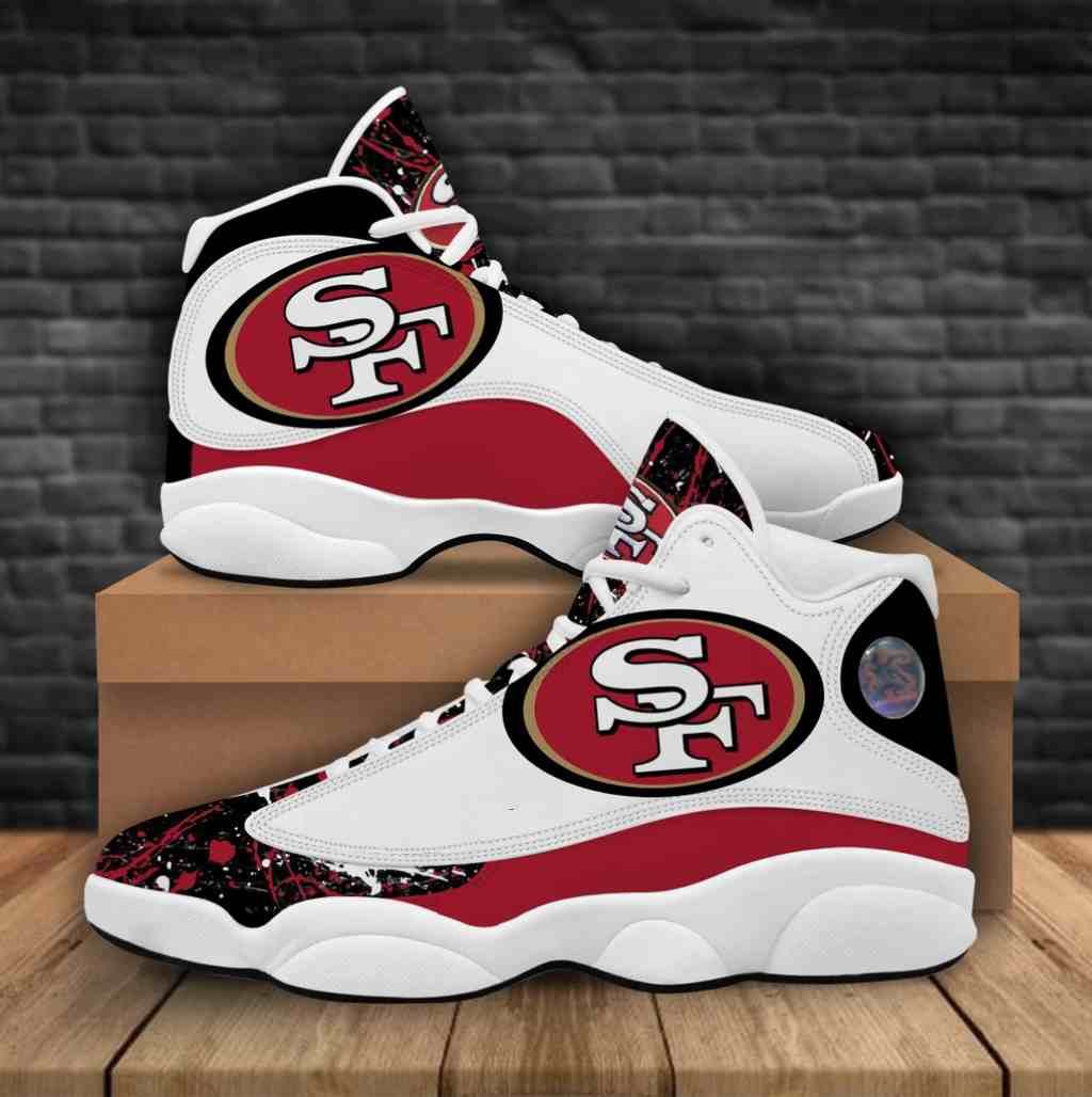 NFL Customized  shoes San Francisco 49ers Limited Edition JD13 Sneakers 002