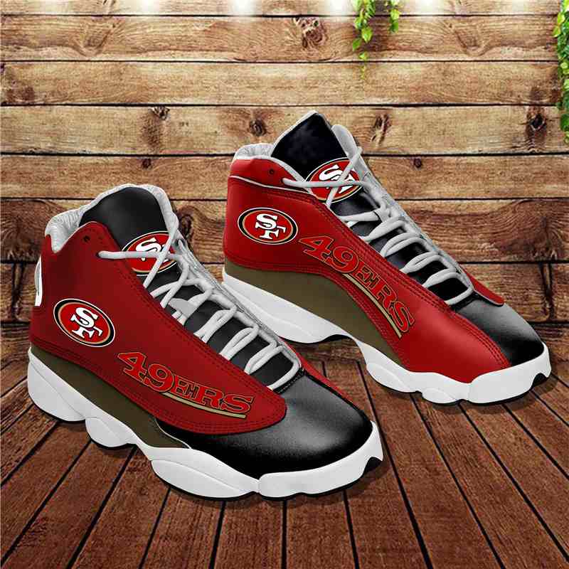 NFL Customized  shoes San Francisco 49ers Limited Edition JD13 Sneakers 007