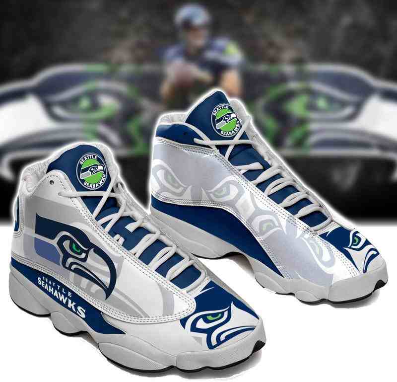 NFL Customized  shoes Seattle Seahawks Limited Edition JD13 Sneakers 003