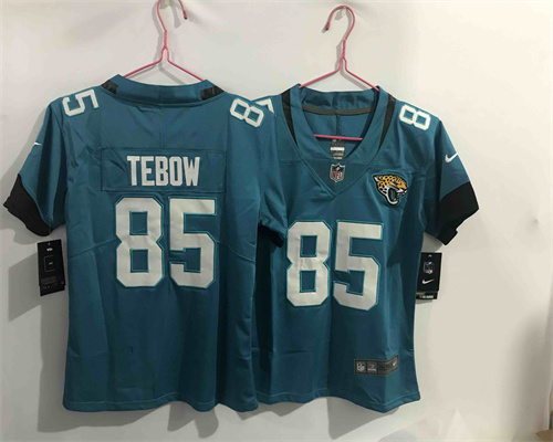 Women Nike Jaguars 85 Tim Tebow Teal 2021 NFL Draft Vapor Untouchable Limited Jersey