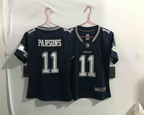 Women Nike Cowboys 11 Micah Parsons Navy 2021 Draft Vapor Limited Jersey