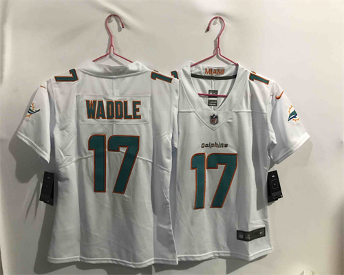Youth Nike Dolphins 17 Jaylen Waddle White 2021 NFL Draft Vapor Untouchable Limited Jersey