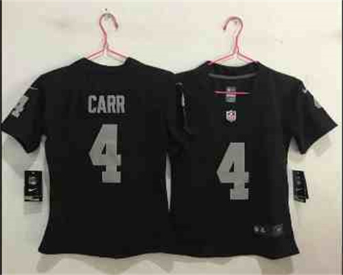 Youth Nike Raiders 4 Derek Carr Black Vapor Untouchable Player Limited Jersey