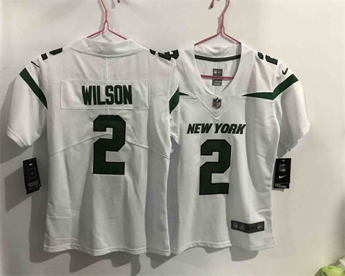 Youth Nike Jets 2 Zach Wilson White 2021 NFL Draft Vapor Untouchable Limited Jersey