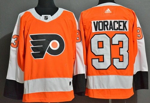 Men's Philadelphia Flyers #93 Jakub Voracek Orange Authentic Jersey