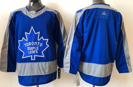Men's Toronto Maple Leafs Blank Blue 2021 Reverse Retro Authentic Jersey