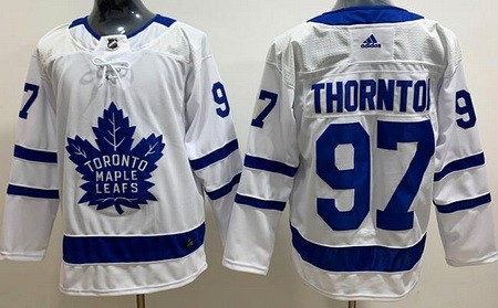 Men's Toronto Maple Leafs #97 Joe Thornton White Authentic Jersey