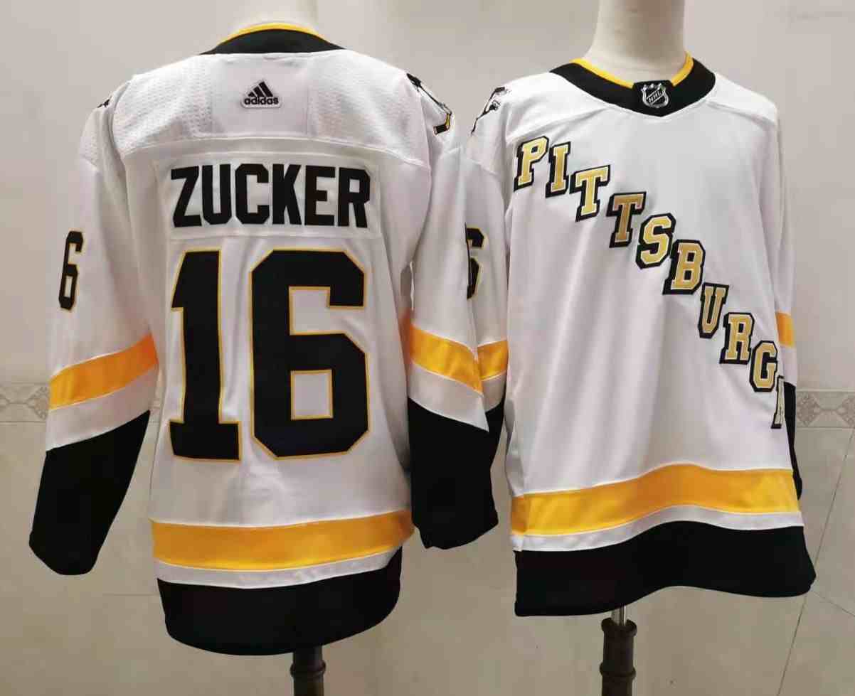 Men's Pittsburgh Penguins #13 Jason Zucker White 2021 Reverse Retro Authentic Jersey