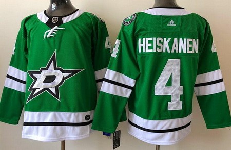 Men's Dallas Stars #4 Miro Heiskanen Green Authentic Jersey