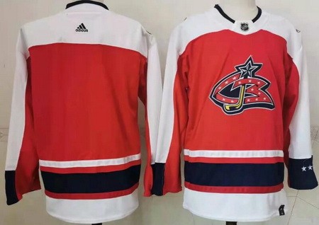 Men's Columbus Blue Jackets Blank Red Special Authentic Jersey