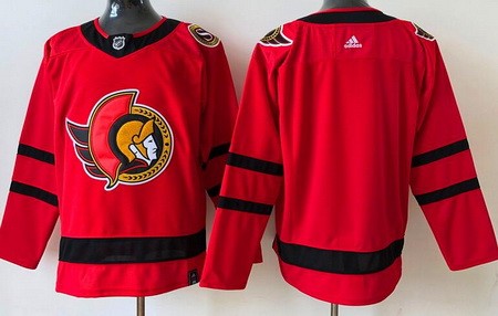 Men's Ottawa Senators Blank Red 2021 Reverse Retro Authentic Jersey
