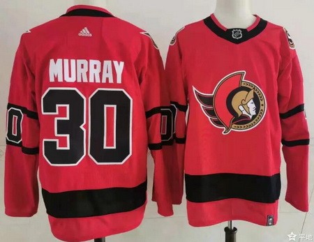 Men's Ottawa Senators #30 Matt Murray Red 2021 Reverse Retro Authentic Jersey