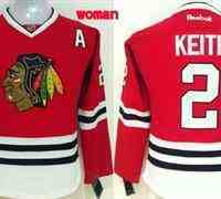 Women Chicago Blackhawks #2 Duncan Keith Red Home Stitched NHL Jersey