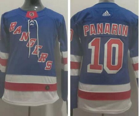 Women's New York Rangers #10 Artemi Panarin Blue Authentic Jersey